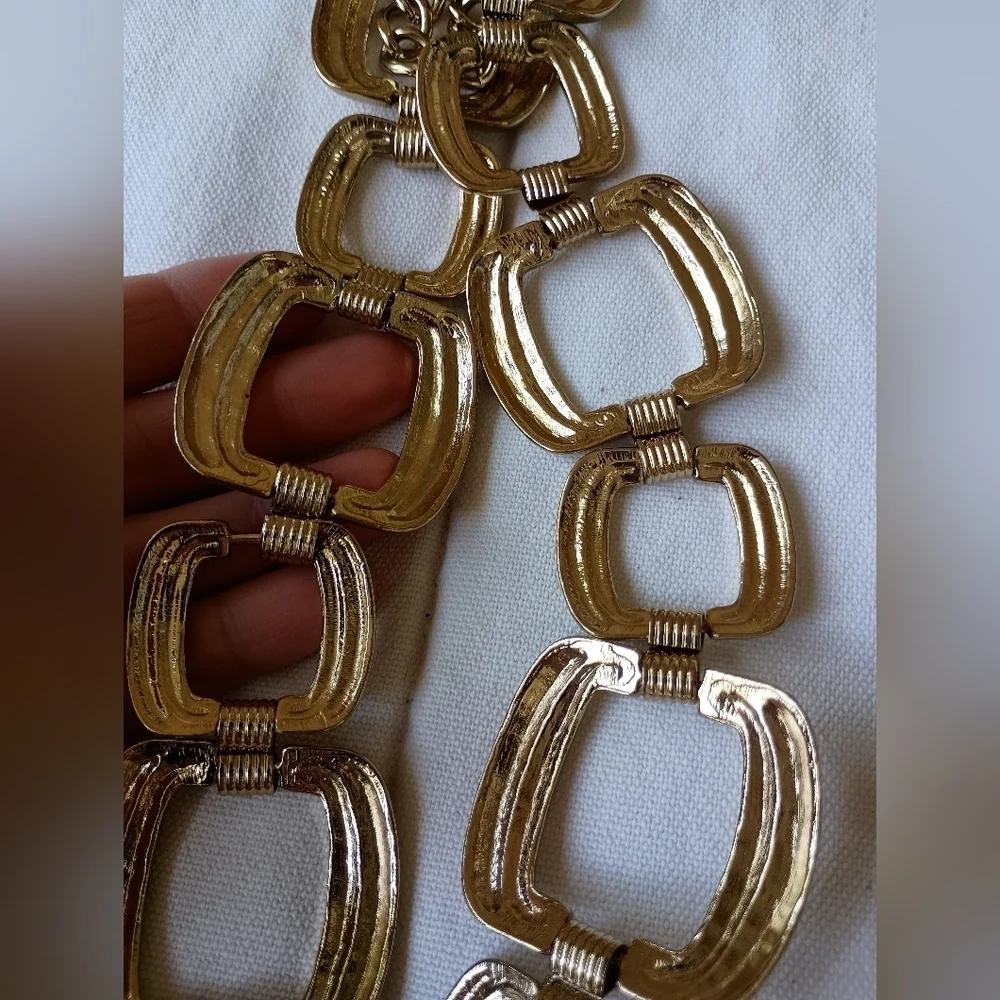 Vintage Elegant Gold Link Women's Belt